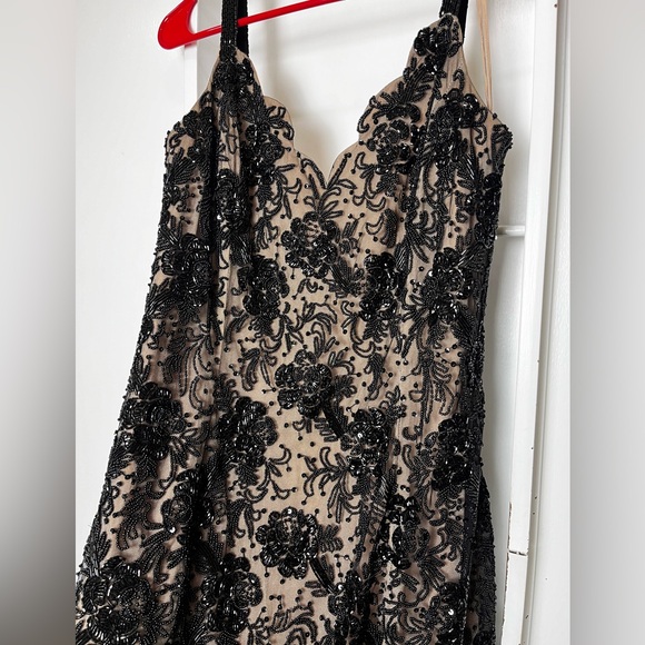 Vintage Lillie Rubin Beaded Mini party DRESS Black S (Read Description) - Picture 7 of 7